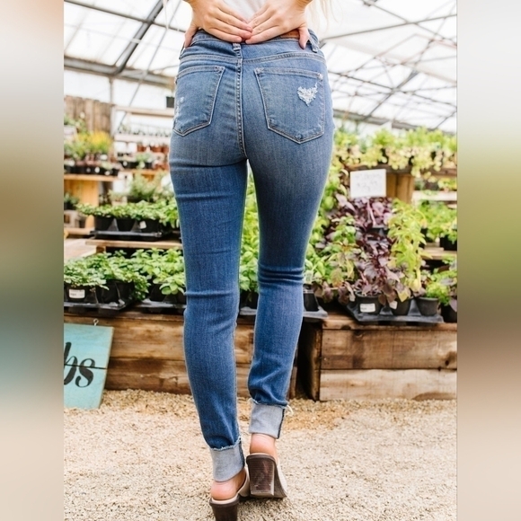 Judy Blue Skinny Cuffed High Rise Jeans Size‎  5/27 - Picture 13 of 13